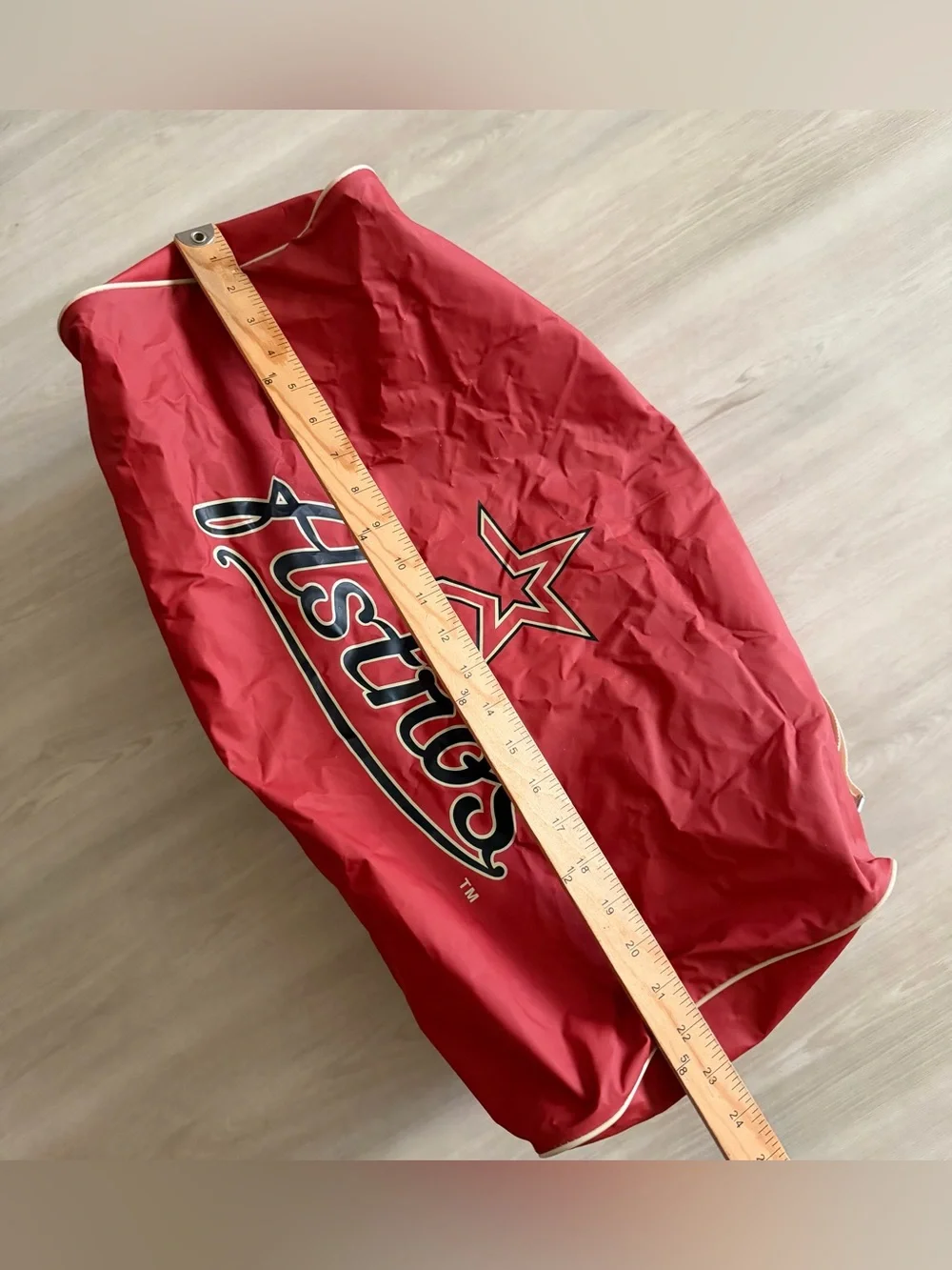 Vintage Houston Astros x Krogers Nylon Zipper Duffle Bag - Gym Bag